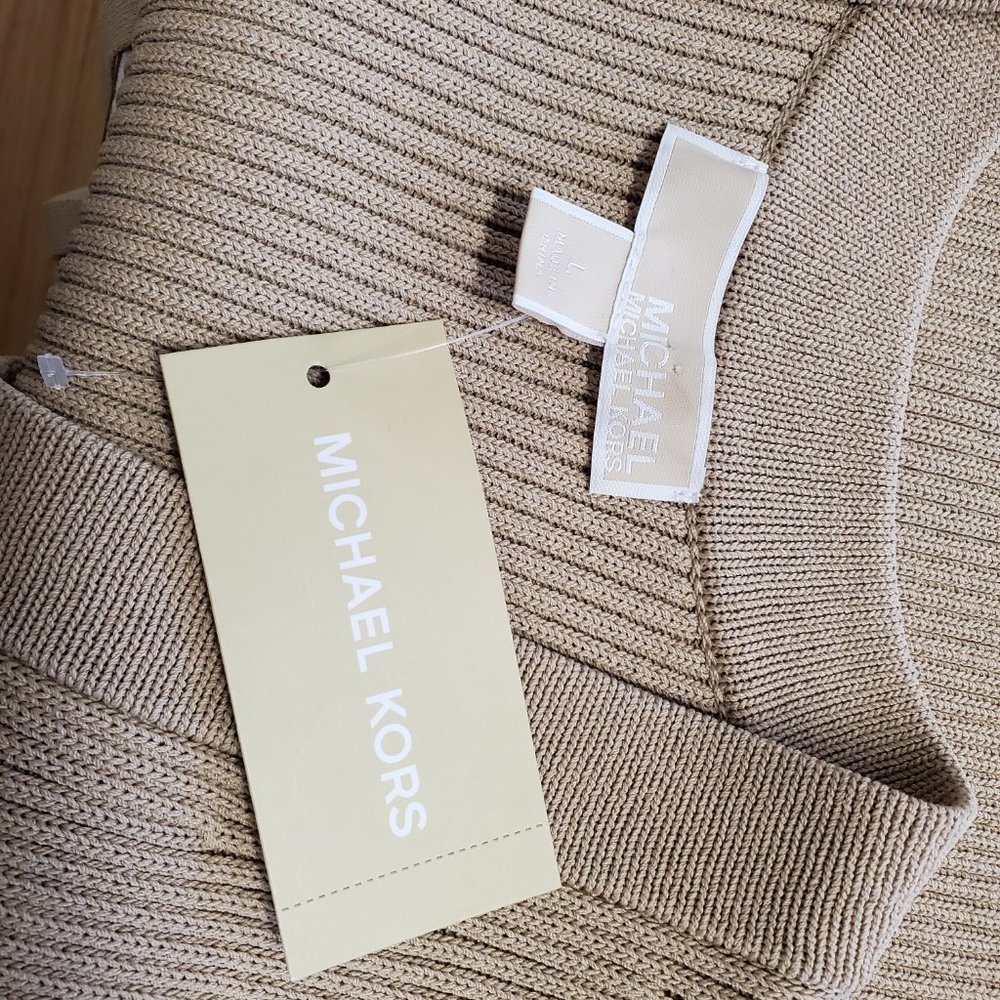 MICHAEL Michael Kors Beige Dress Size L - Picture 3 of 5